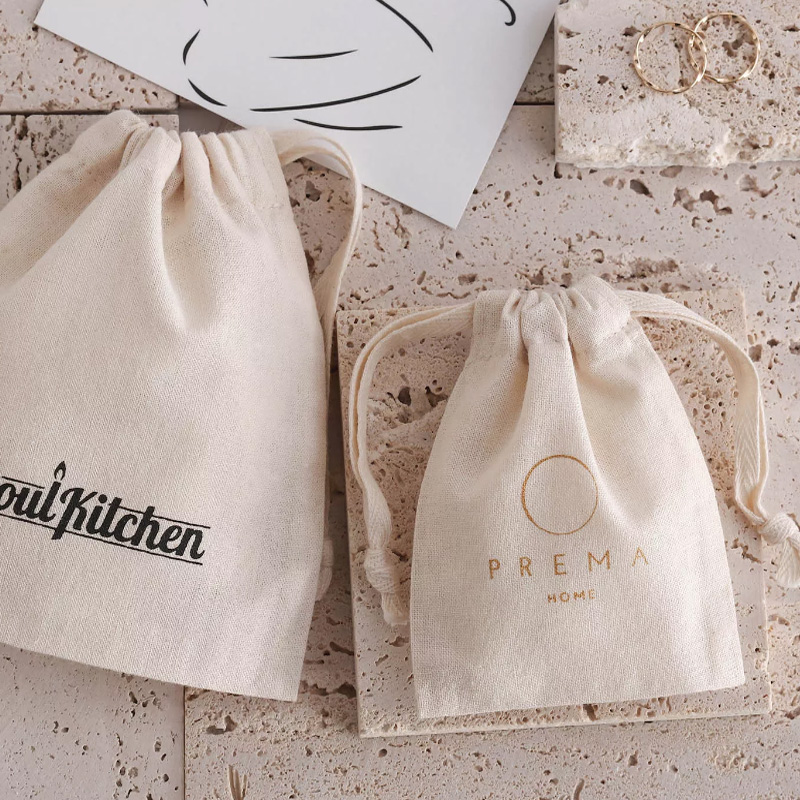 Natural Cotton Gift Bags Makeu - Candle Sachet 评论和价格