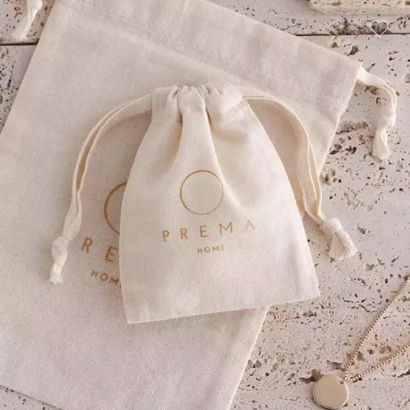 Natural Cotton Gift Bags Makeu - Candle Sachet 评论和价格